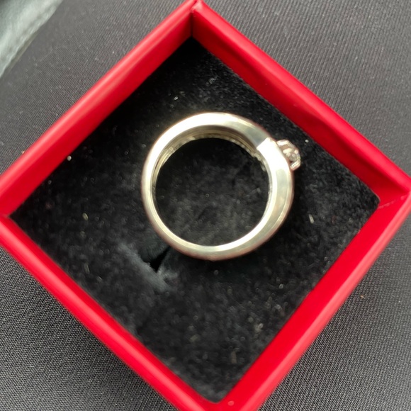 Beautiful engagement and wedding band set 14k white gold - Picture 2 of 3